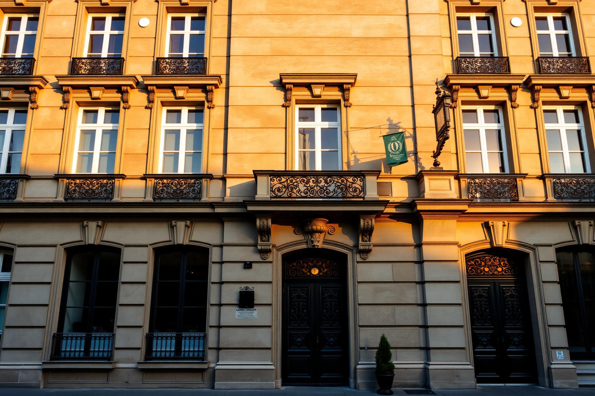 Façade bordelaise en pierre blonde